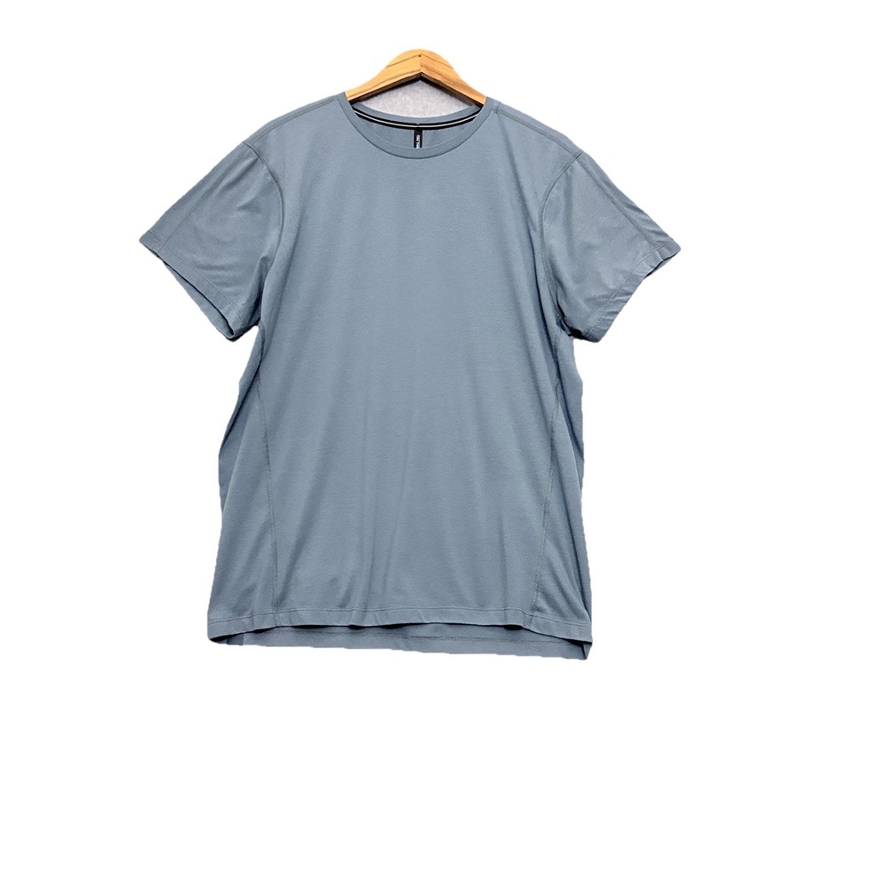 Ten Thousand Durable Shirt Men XL Blue Performance Running Gym Short Sleeve